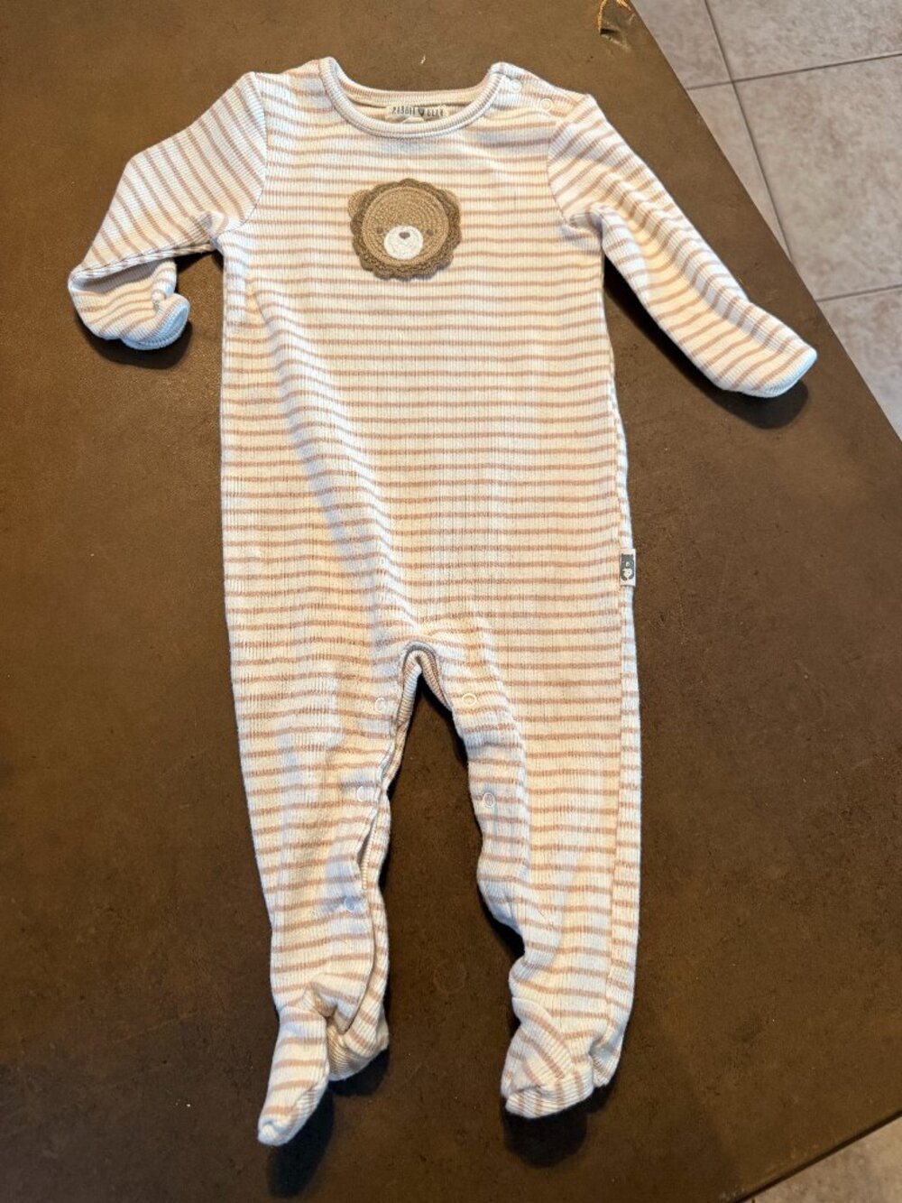 Rabbit Bear Organic Long Sleeve Outfit 6-9 months (007)